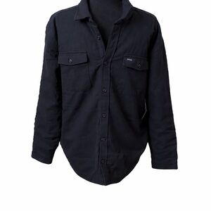 RVCA Instrument Quilted Flannel Shirt Jacket – Black – Men’s Large